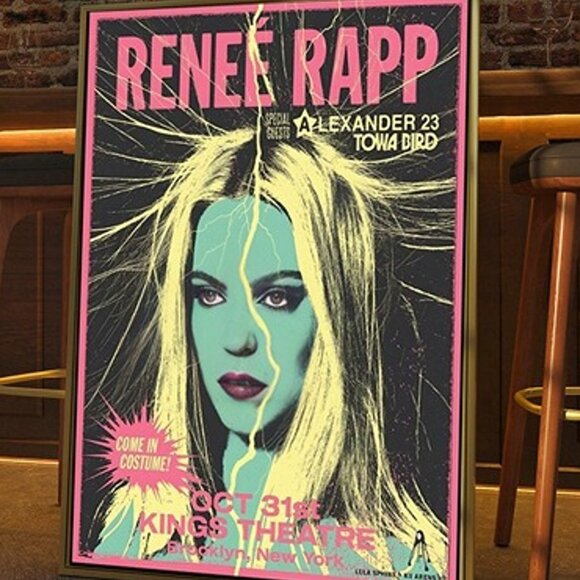 Other - Renee Rapp October 31 Kings Theatre Brooklyn, NY Tour 2023 Poster No frame